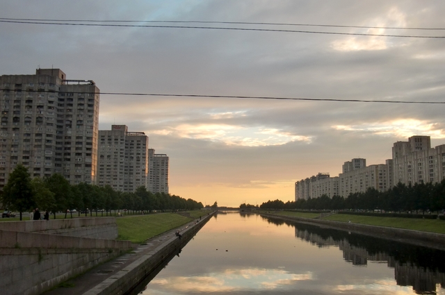 Sunrise Over the Smolenka Canal