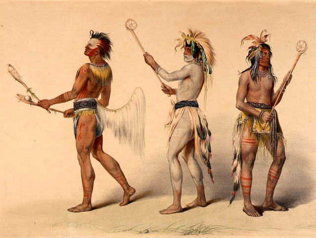 George Catlin, Ball Players, date unknown.