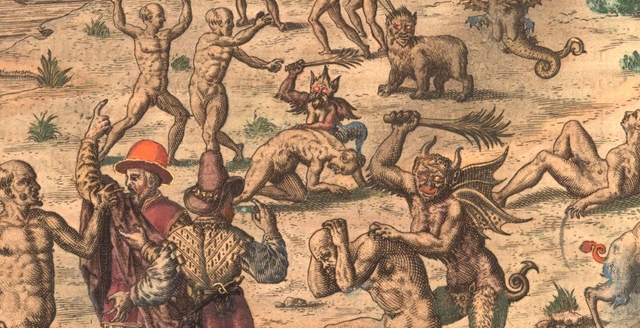 De Bry of Tupi tormented by devils