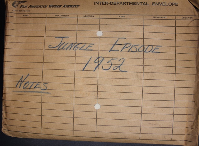 Photo of the envelope in the archive