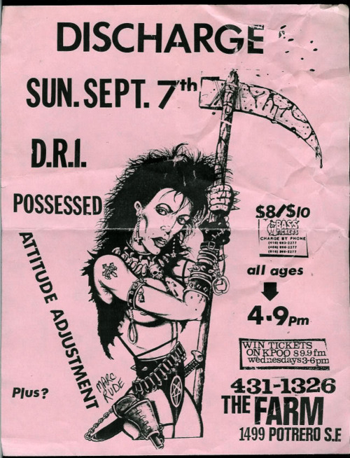 discharge poster