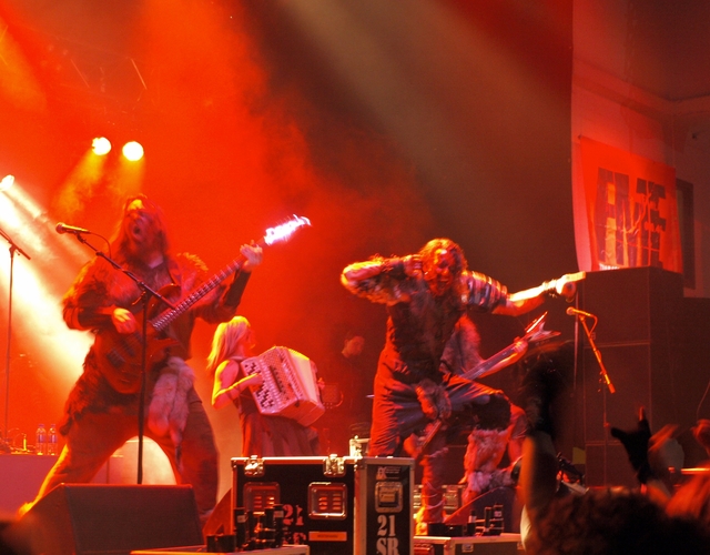 Turisas in concert.