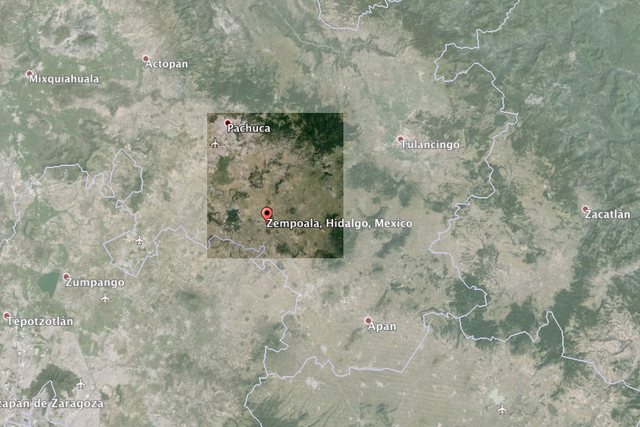 Cempoala Region on Google Earth