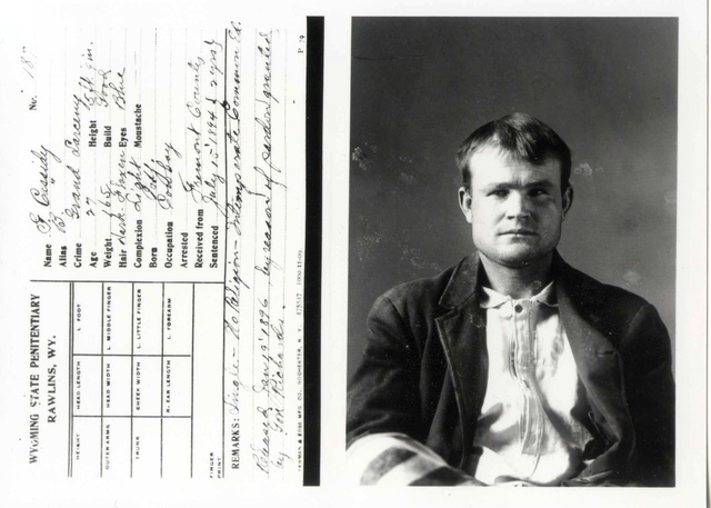 Wyoming State Penitentiary mugshot of Robert LeRoy Parker