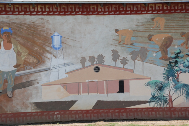Portion of Linnell camp mural